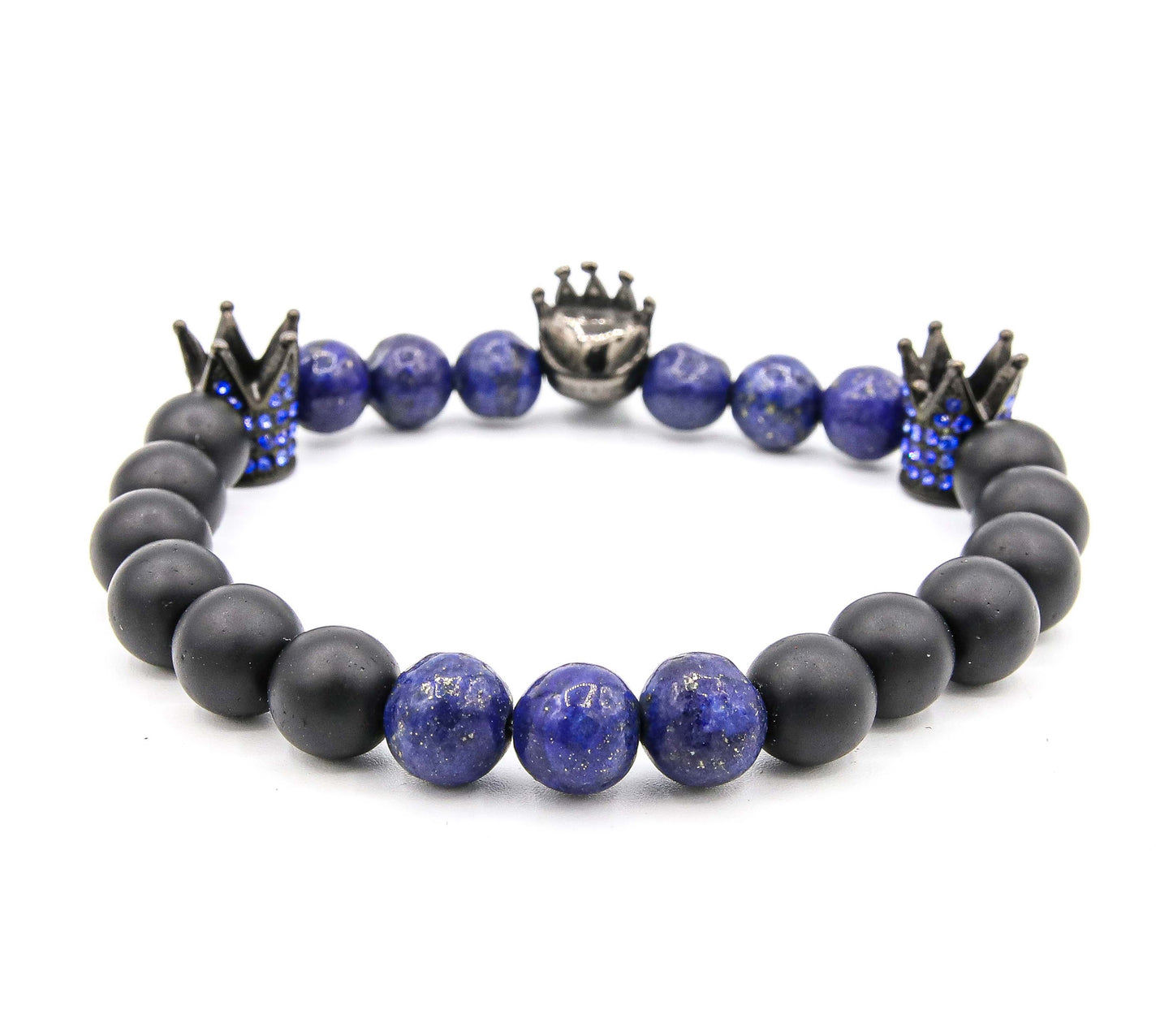 Pulsera King of the Death Kings Rodio / Black and Blue