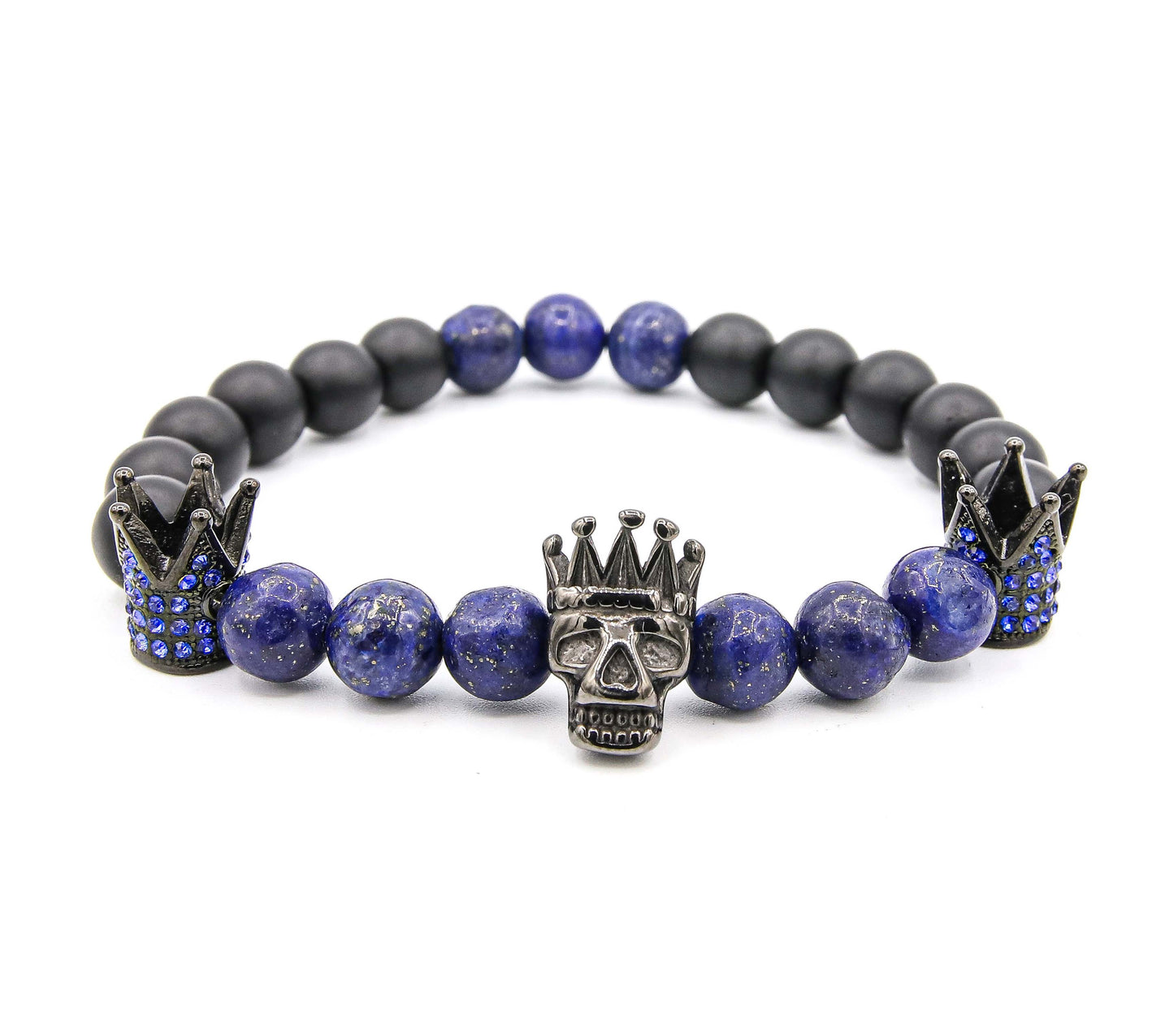Pulsera King of the Death Kings Rodio / Black and Blue