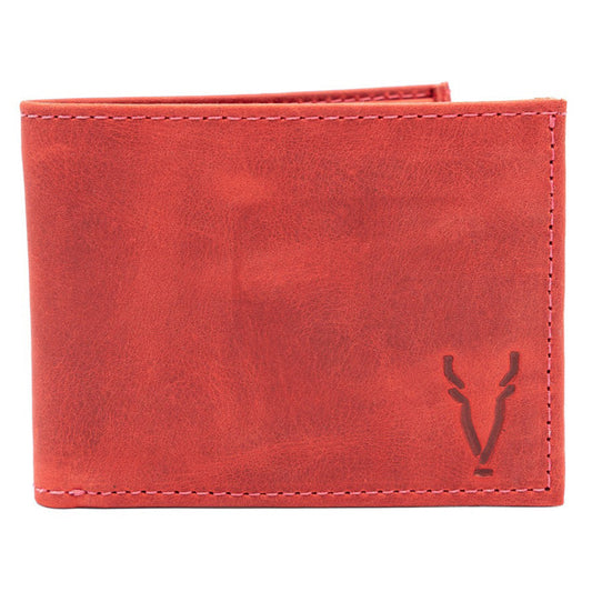 Billetera Compacta Rojo Vintage