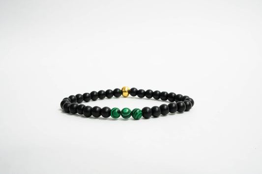 Pulsera Minimalista Malaquita Onyx