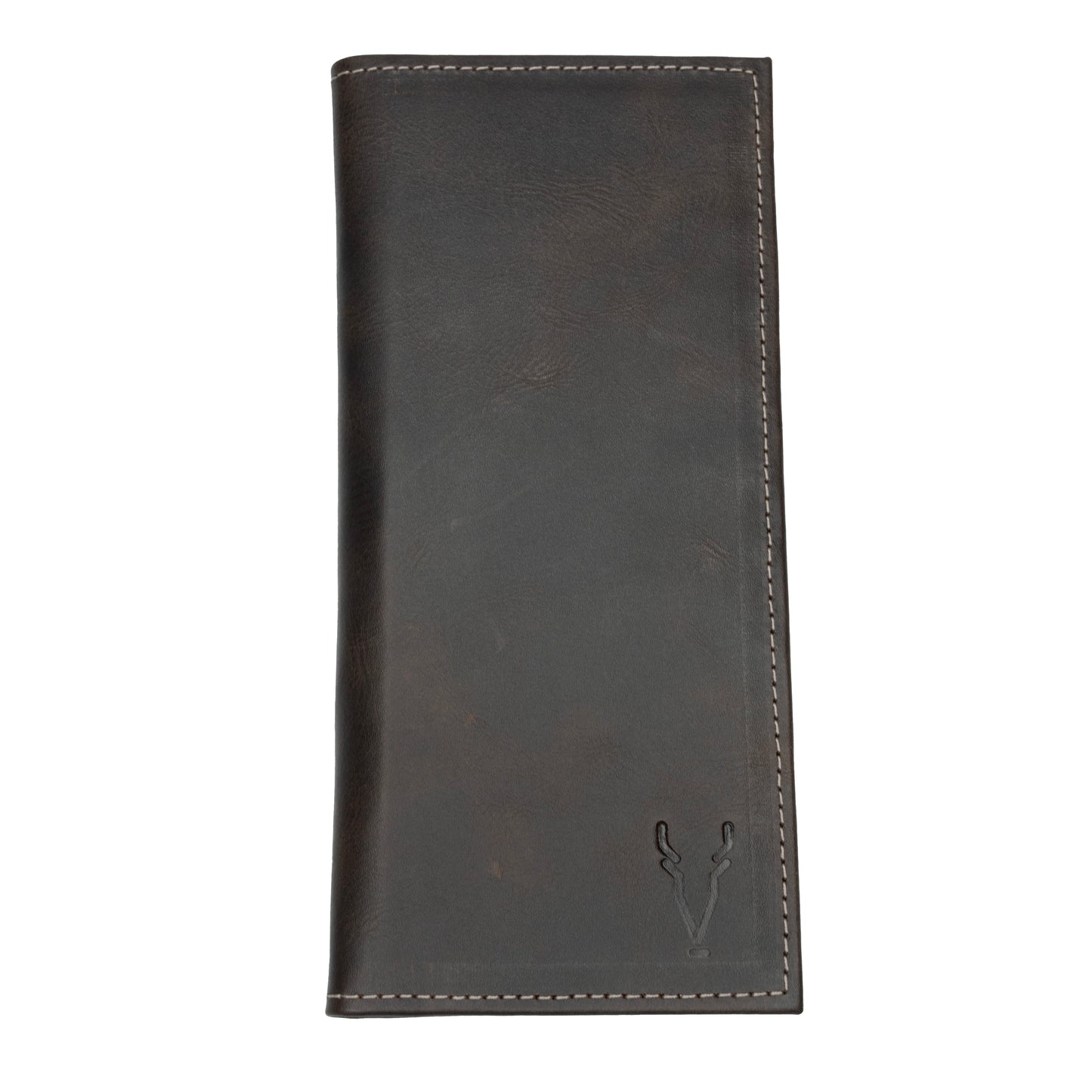 Billetera Larga Marron Oscuro Vintage